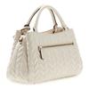 GUESS Sac à main crème pour femme - Cheryl Triple Compartment Satchel Stone 338815
