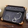 Jewelry Display Tray with Protective Velvets Lining Jewellery Holder Accessory Presentation Stand for Home or Shop Use