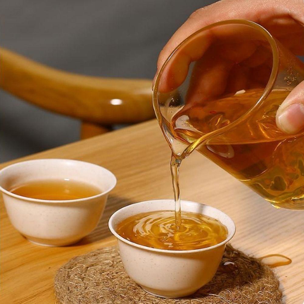 Disposable Kung Fu Tea Cup Creative Width Mouth Cup Biodegradable Rice Husk Tea Cup Camp Drinkware