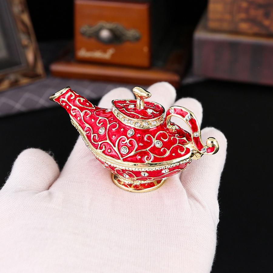 New Light Luxury Search Banner Magic Lamp Jewelry Box Enamel Magnetic Flip Jewelry Box Jewelry Storage Box Jewelry Box