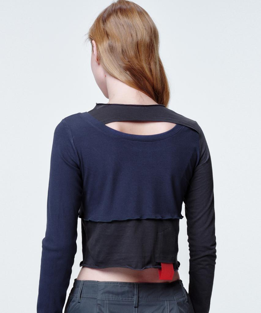 2113 STUDIO Cross Cut Long Sleeve Dark Gray