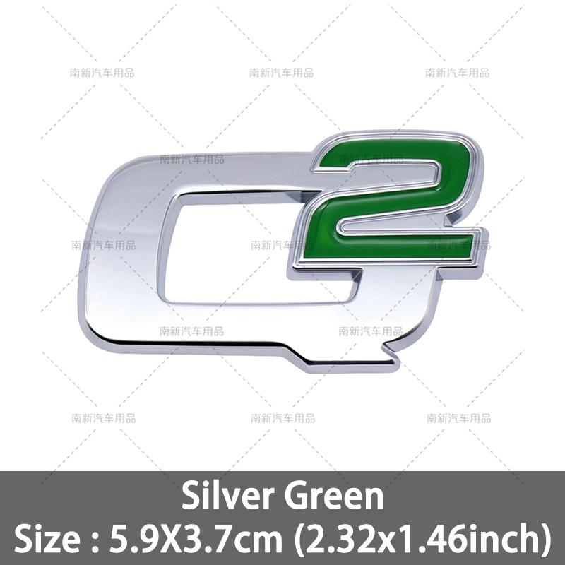 BEZO1 3D Metal Q2 Q4 Letter Badge Rear Giulia Stelvio Trunk Emblem Car Stickers For Alfa Romeo Giulia Stelvio Car Styling Accessories