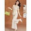 Women's Lace Chiffon Two-Piece Pant Set