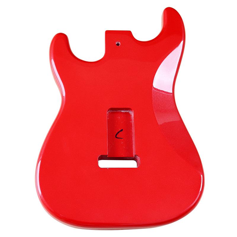 Roter Glanz Pappel E-Gitarrenkorpus - Professionelles DIY-Modifikationszubehör