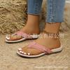Wish large size sandals women's 20 new casual flat flip-flops