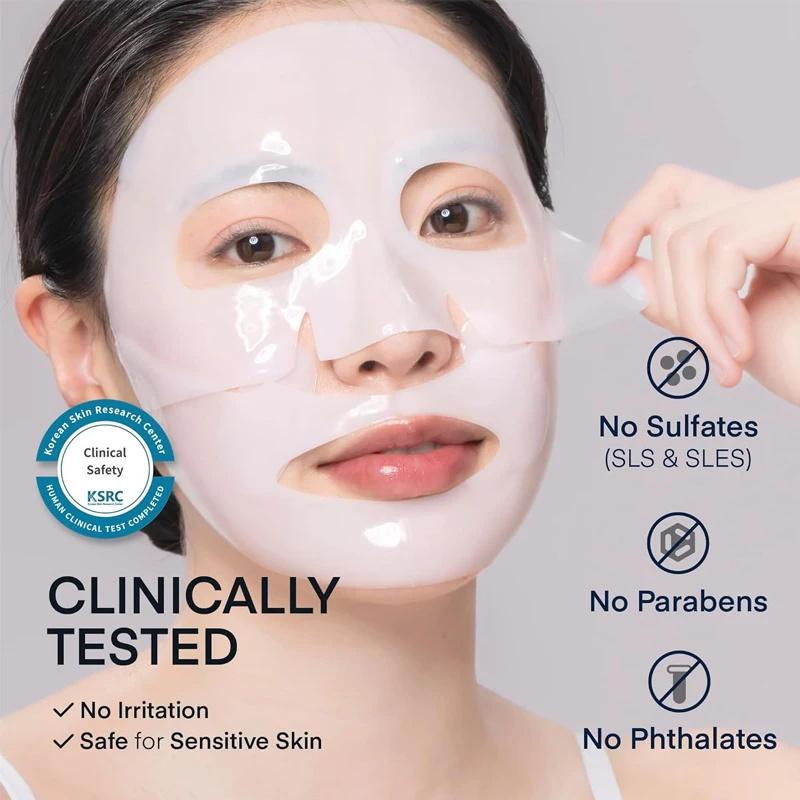 Maschera al Collagene Notturna con DNA di Salmone PDRN Maschera Viso per Pelle Luminosa come Vetro Elasticità Idratazione Rassodante Levigante Skincare Coreana