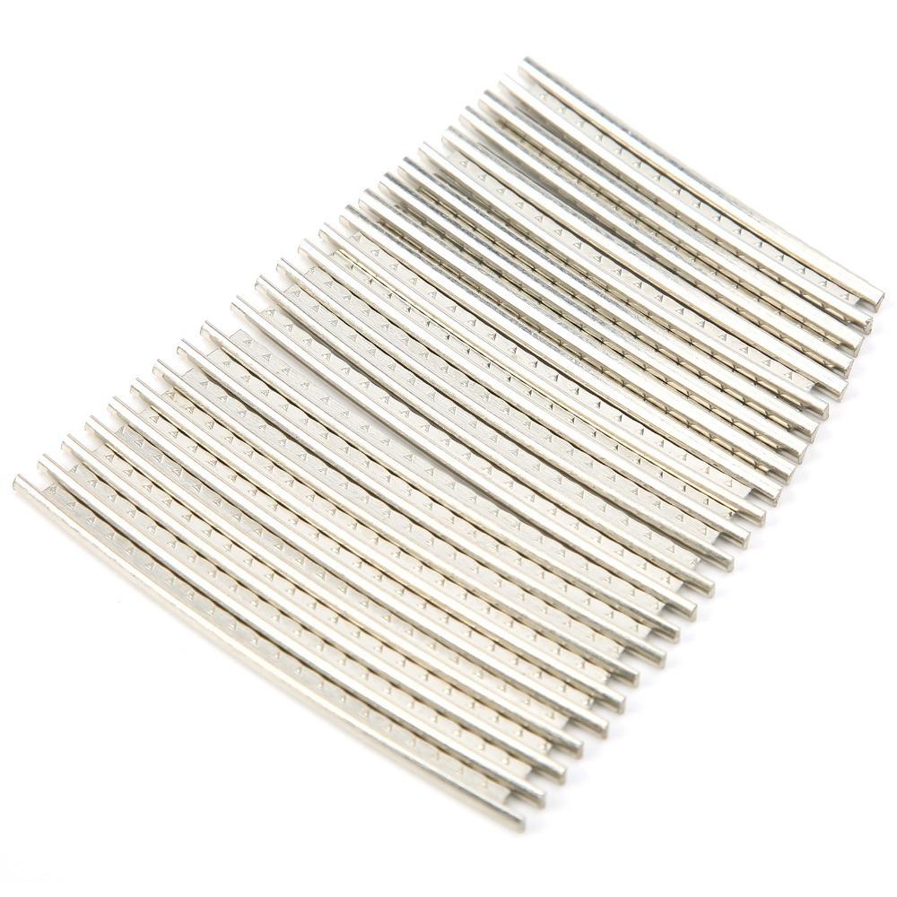 

24PCS White White Copper Guitar Fret Wires White Copper Cupronickel Fretwire Guitar Repair