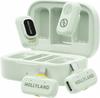 Microfone sem Fio Hollyland A1 Combo – Verde – 48 kHz – 24 bits – Alta Fidelidade – Cancelamento de Ruído Inteligente de 3 Níveis