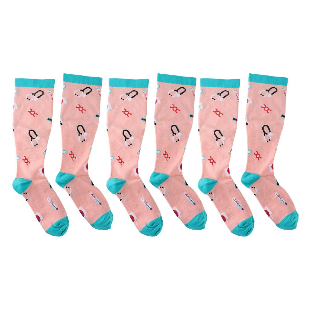 3 Pairs Extra Wide Calf Compression Socks for Men Women Knee High Graduated Support Plus Size Compre