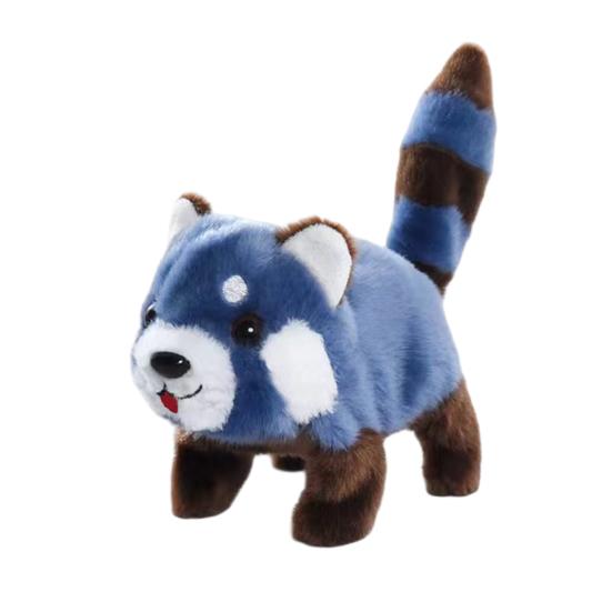 

Electric Plush Red Panda Toy Interactive Walking Tail Wagging Raccoon Doll Handmade Toddlers Educational Simulation Stuffed Animal Toy