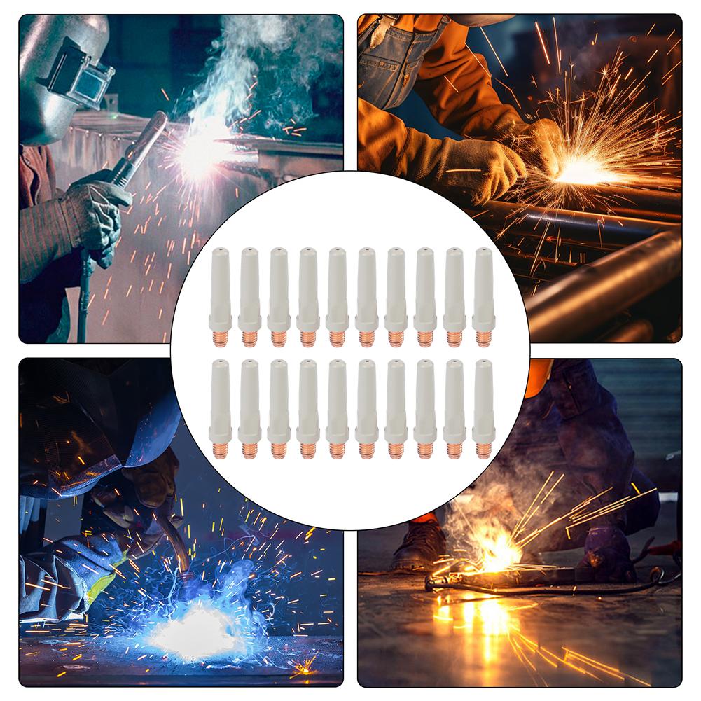 20PCS Non-Stick Coating Welding Tips Welding Torch Accessory For 15AK 40*0.8mm Manufacturing Metal Processing Accessories