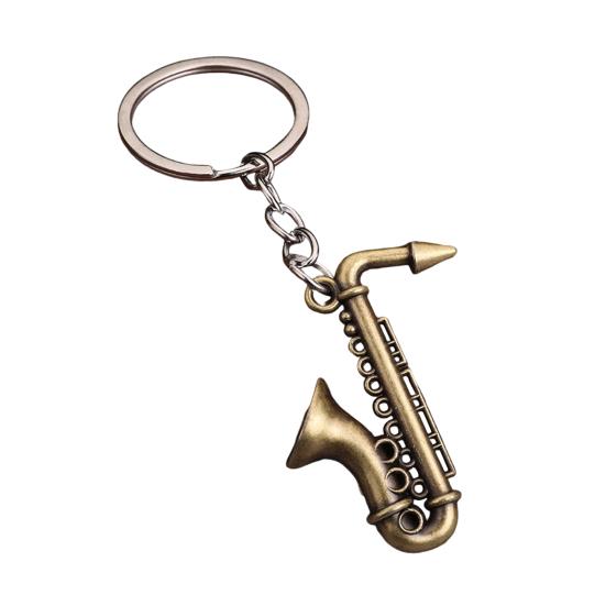Musician Keychain Pendant Decorative 3D Design Bag Hanging Pendant Miniature Instrument Shape Key Holder Bag