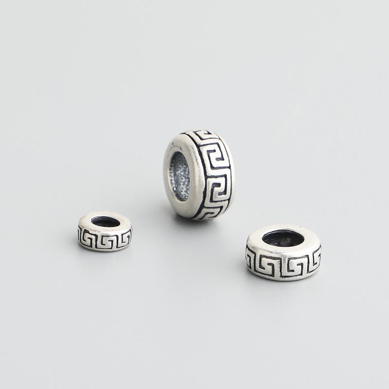 

Стерлинговое серебро 925 пробы бусины-разделители со свастикой для браслета из плетеного шнура своими руками Small