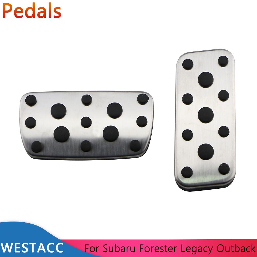 Car Pedals for Subaru Forester SG 2003-2005 Legacy IV V 2004-2014 Outback BL BP 2004-2006 Gas Brake Rest Pedal Cover
