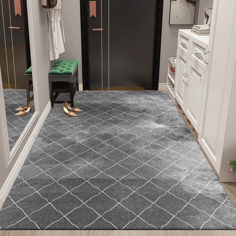 

Простой напольный коврик, устойчивый к грязи, легкий роскошный ковер для гостиной, простой в уходе, дверной коврик, противоскользящий коврик для ног 80*120CM