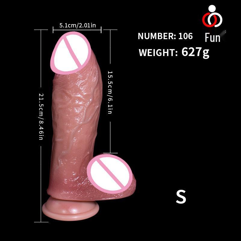 Realistic Liquid Silicone Thick Dildo for Women