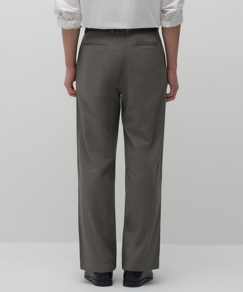 MUSINSA STANDARD [City Workers] Linen Blend Tapered Pants [Khaki Gray]
