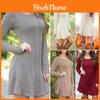 Elegante Maglione a Maglia da Donna Jumper Mini Abito Per Accogliente Usura Invernale e Autunnale