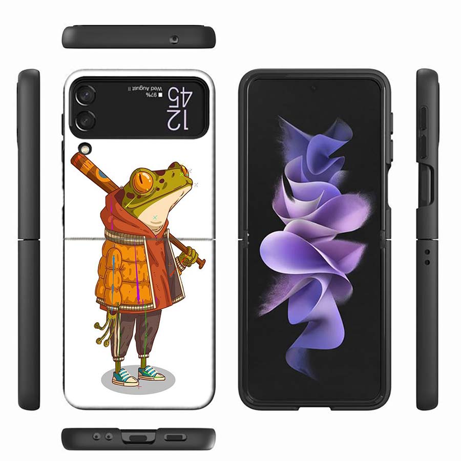 

Cute Mouse Axolotl Frog Wizard Phone Case For Samsung Z Flip 6 7 5G Z Flip 5 Galaxy Z Flip 3 4 5G ZFlip Shockproof Hard Cover TP Galaxy Z Flip 6 5G