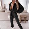 Trainingsanzüge Damen Fleece Hoodies Zweiteiliges Set Frühling Herbst Sweatshirts Hosen Sets Weibliche Winter Casual Sportanzüge