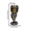 3D Stereoscopic Spooky Skull Resin Goblet Premium Stainless Steel Perfect for Pub Bar Drinkware Halloween Horror Themed Gift