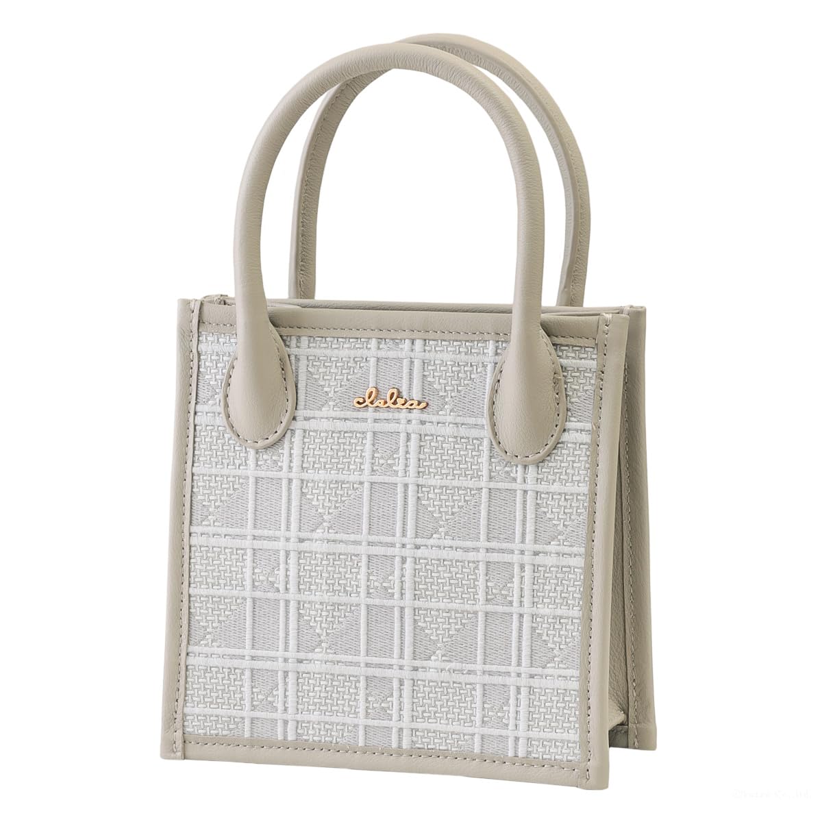 

Clelia Embroidered Genuine Leather Small Lightweight Square Mini COLORER Series Women s Bag, [CL-21240] (Nuage Gray)