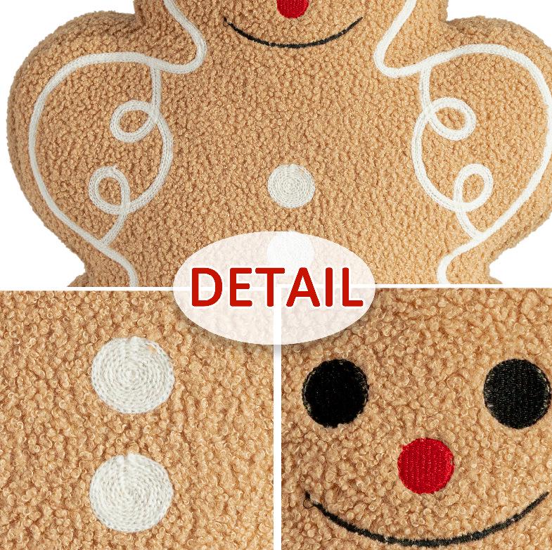 Christmas Gingerbread Man Doll Pillow Ornament