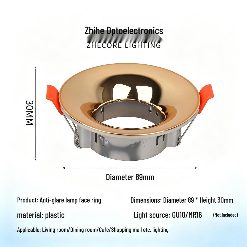 GU10 High-Grade Round Shell MR16 Ceiling Recessed Spotlight Downlight