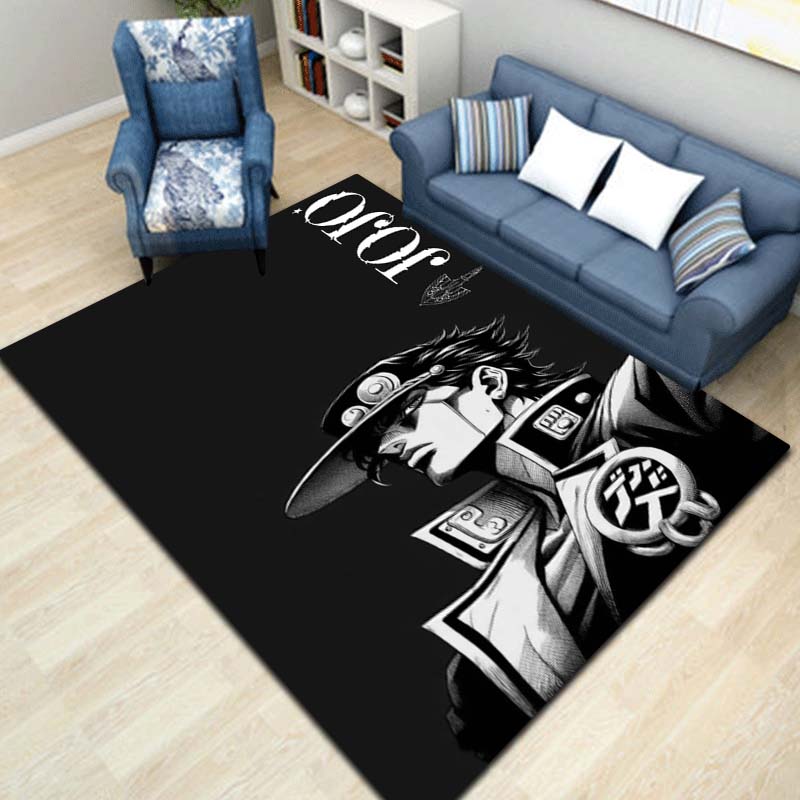 3D Classic Anime J-JoJo's Bizarre Adventure Game Printed Carpet Tea Table Living Room Bedroom Decoration Anti slip Carpet Gift