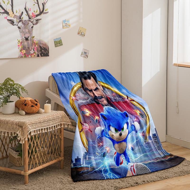 Cartoon Sonic Series Double-Sided Flannel 3D Digital Printing Blanket Blanket