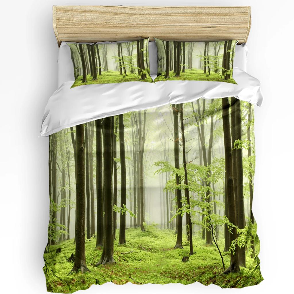 Mountain Snow Wolf Tree Duvet Cover Bed Bedding Set For Double Home Textile Quilt Cover Pillowcases Bedroom Bedding Set No Sheet