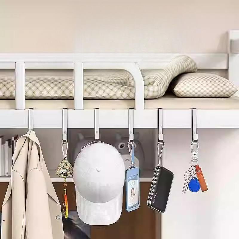 Edelstahl Nachttischschrank Türhaken Studentenwohnheim Doppelhaken S-Haken Badezimmer Kleideraufhängung Küche S-Haken Tür