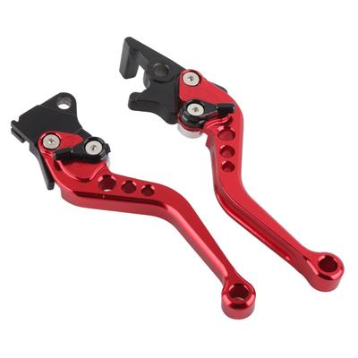 Paar CNC Aluminium Motorrad Kupplung Trommel Bremshebel Griff Rot