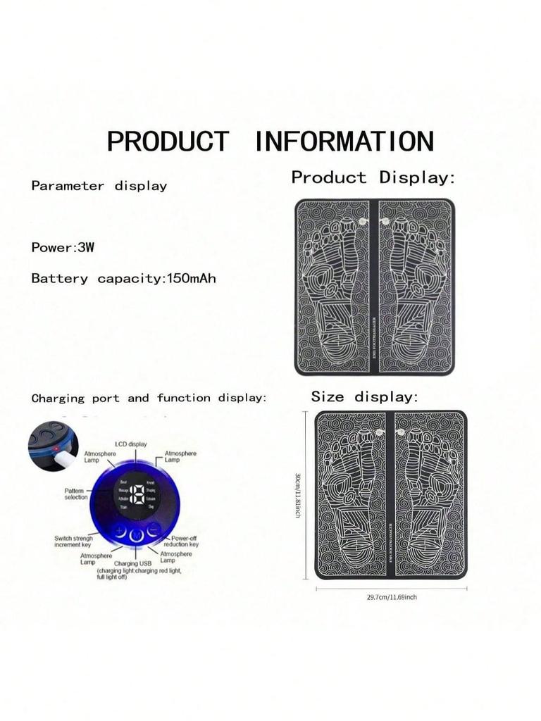 2026 Portable Massage Pad, Massage Stick, Massage Set For Neck, Shoulder & Full Body Massage Combination Rechargeable