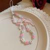 Bow pearl crystal necklace niche sweet girl heart collarbone chain temperament versatile pastoral jewelry