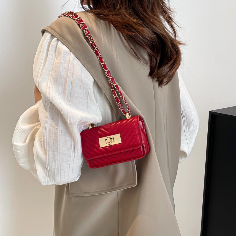 2026 5 Color NEW Design Bags for Women, Trendy New Western-style Chain Mini Crossbody Bags, Fashionable Temperament Bags