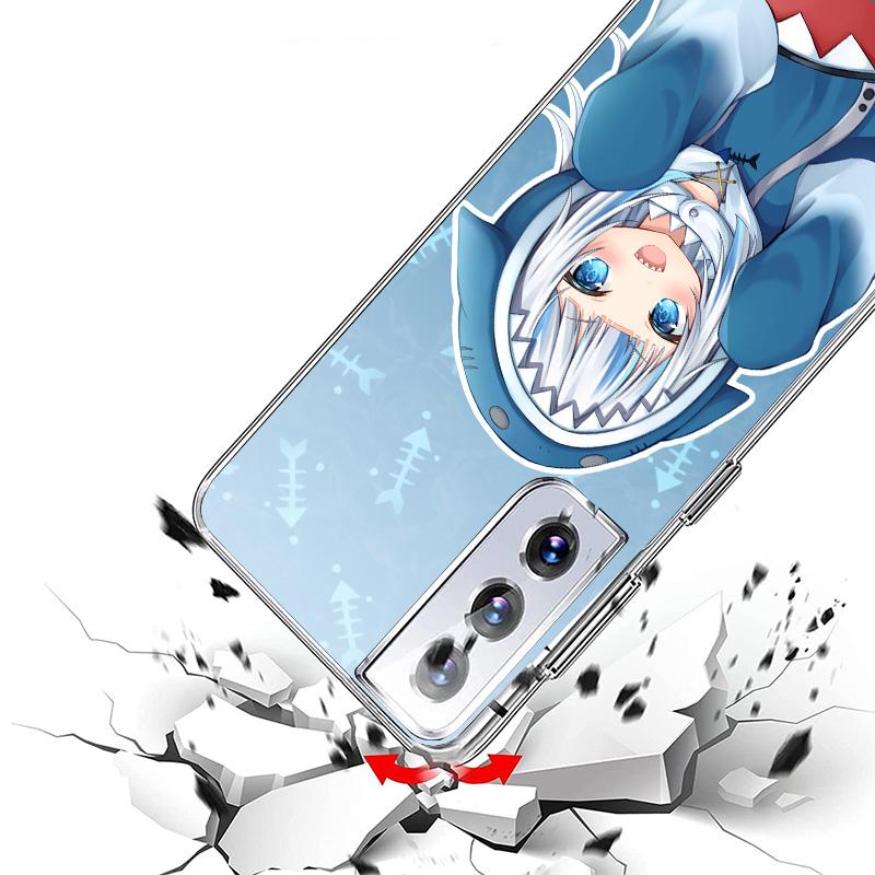 Gawr Gura Hololive Anime Phnoe Case for Samsung Galaxy S26 S25 Edge S23 S24 Ultra S22 Plus S21 S20 FE Unique Cover Soft Coque Ga