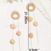 Fashion Irregular Geometric Hammer Round Fringed Earrings Personality Creative Retro Fringed Women's Earrings