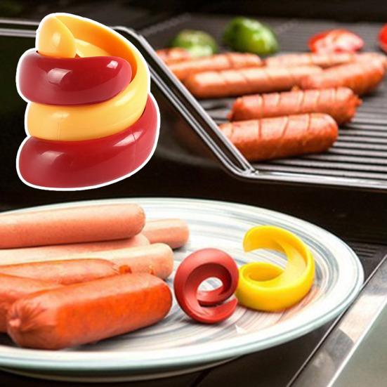 2Pcs Sausage Cutter Simple Operation Reusable Spiral Shape Hot Dog Slicer for Home Kitchen Restaurant