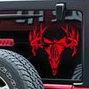 Antler Splicing Skull Decals & Bumper Creative&funny Stickers for Cartoon Fans&lover,high Quality for Car Trucks Motorcycles