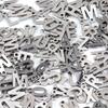 50pcs Mini A to Z Initial Charms Stainless Steel Letter Charms Alphabet Pendants DIY Earrings Necklaces Jewelry Making Wholesale