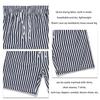 Mens Swim Shorts Quick Dry Loose Casual Fashion Vertical Striped Print Men s Beach Shorts Black M