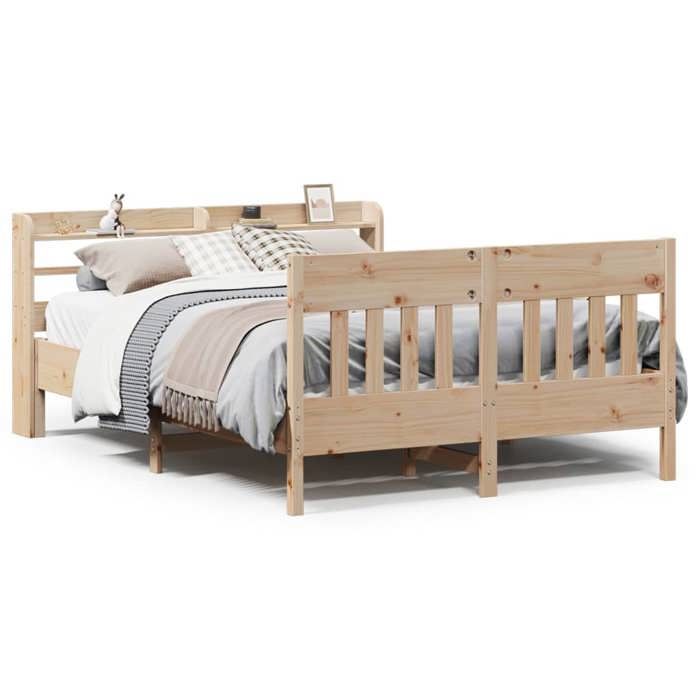 VidaXL Bed Frames Without Mattress 140x200 Cm Solid Pine Wood 3307005