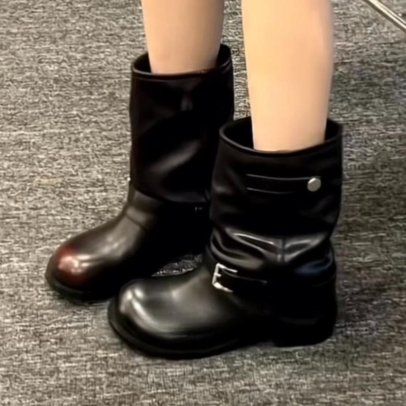 Fashion Designer 2025 New Women Ankle Boots Brand Flats Casual Shoes Winter Goth Retro Fashion Boots Party Woman Sneakers Botas Mujer