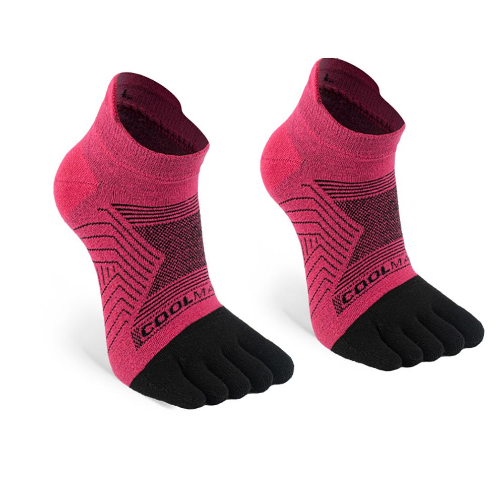 

1/4/6 PAIRS COOLMAX Sports Socks Breathable Elastic 5 Toes Sports Socks Quick Drying Wicking Moisture Athletic Running Socks M