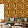 Stained Glass Wallpaper Gold, Orange and Yellow for Living Room and Bedroom 50x1000