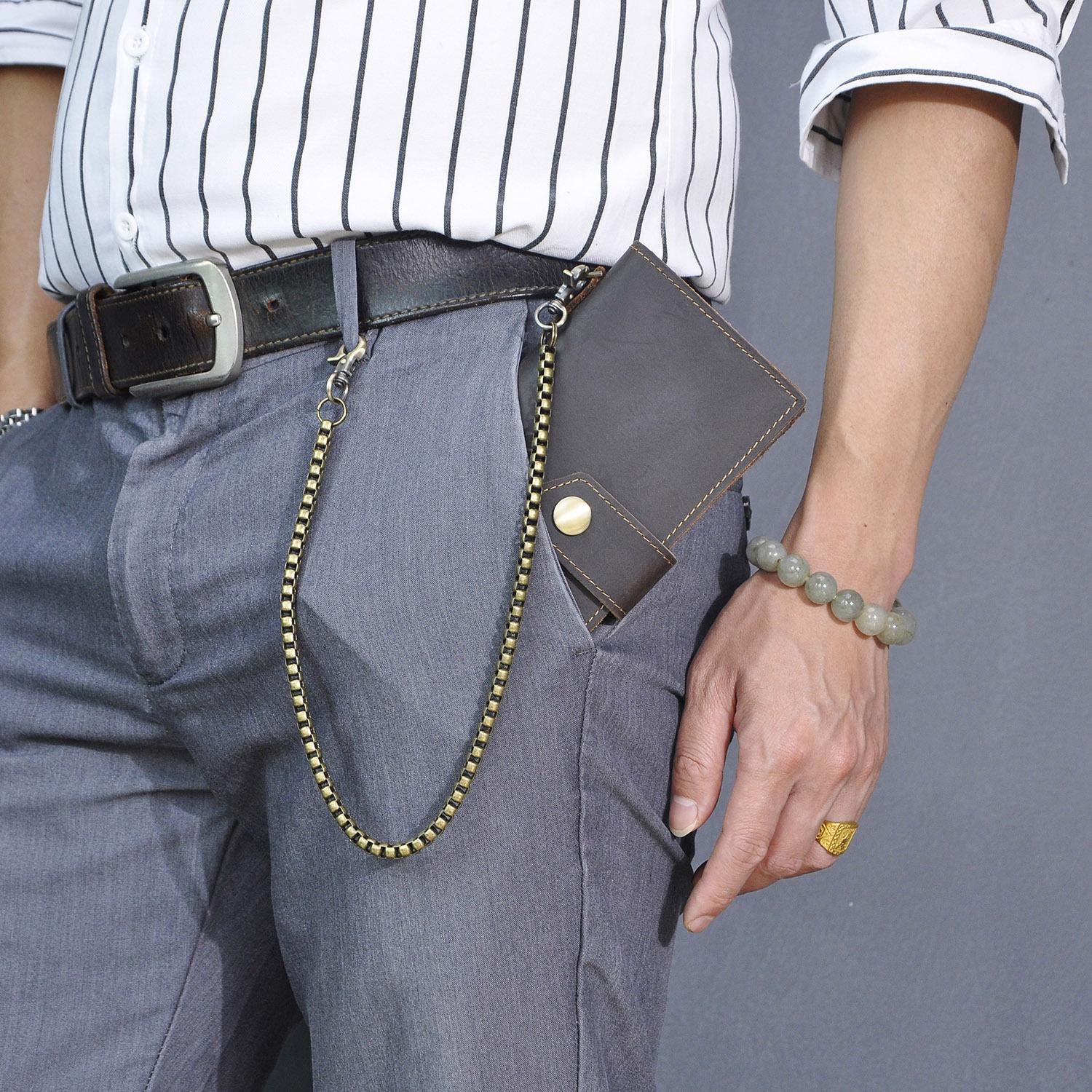 Мужской кожаный модный кошелек высшего качества — фото 3