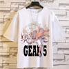 T-shirt One Piece 2026 Bianca Cotone Anime Tee Monkey D Luffy Poster Wanted Taglia $3b Testo Marinaio Stile Manga Giapponese