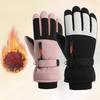 Touch Screen Plush Winter Warm Gloves Waterproof Motorcycle Cycling Gloves  For Women Man