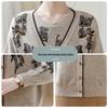 Ensemble Deux Pièces Cardigan Tricot Printemps pour Femme Hengyuanxiang